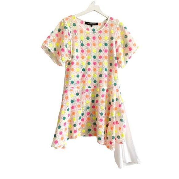 Ter et Bantine Multicolor Dot Knit Dress Cream 38 Made in Italy - Picture 3 of 16